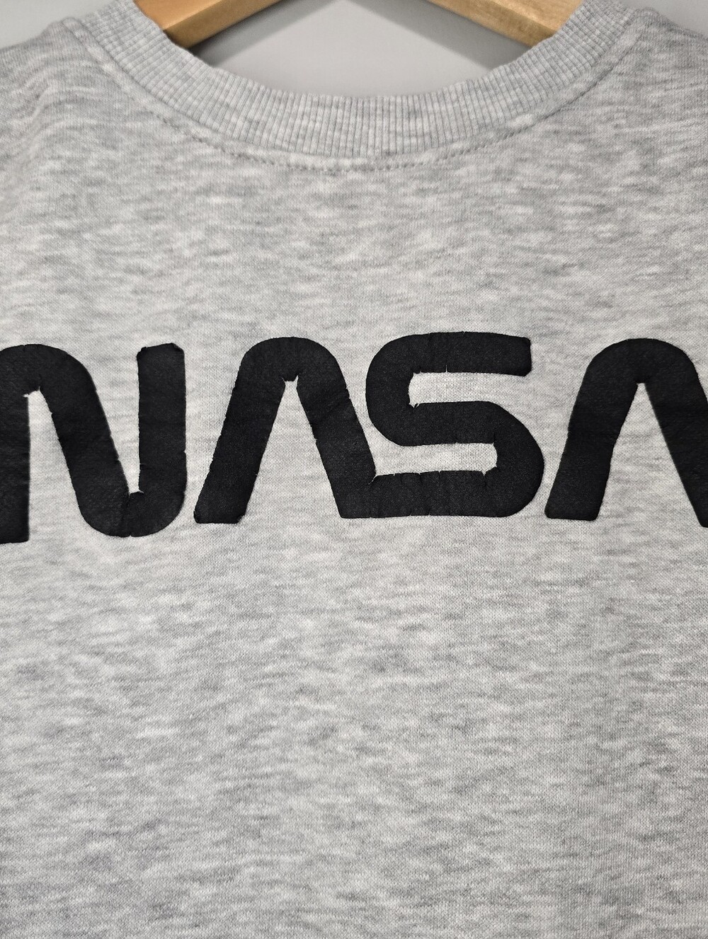 NASA Grey Patch-Sleeve Kids Sweatshirt Vintage Inspired 5T - Picture 8 of 14
